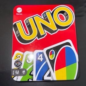 Mattel Uno Playing Card game sealed cards original tin metal design toy hobby